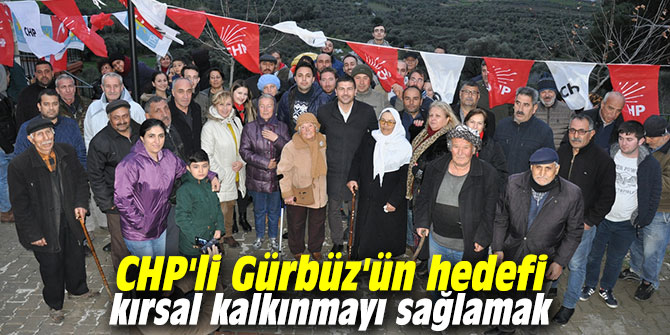 CHP'li Gürbüz'ün hedefi kırsal kalkınmayı sağlamak