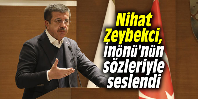 Nihat Zeybekci, İnönü'nün sözleriyle seslendi: “Namuslular, namussuzlar kadar cesur olmalı”