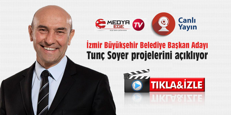 İzmir Büyükşehir Belediye Başkan Adayı Tunç Soyer projelerini açıklıyor