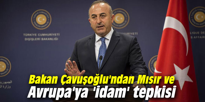 Bakan Çavuşoğlu'ndan Mısır ve Avrupa'ya 'idam' tepkisi