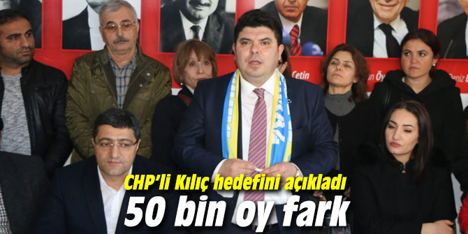 CHP’li Kılıç hedefini açıkladı