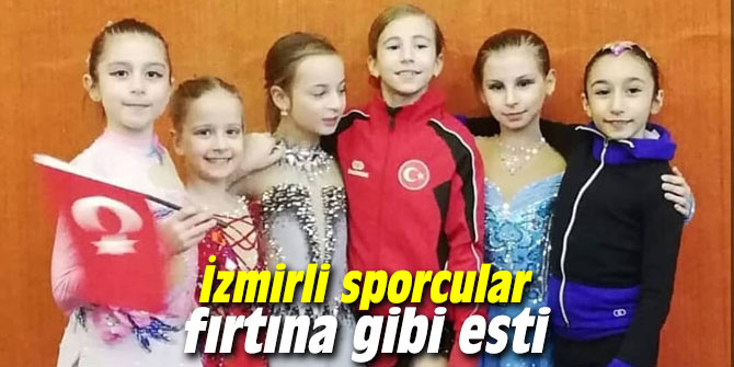 İzmirli sporcular fırtına gibi esti