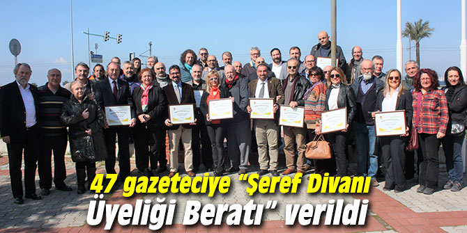 47 gazeteciye “Şeref Divanı Üyeliği Beratı” verildi