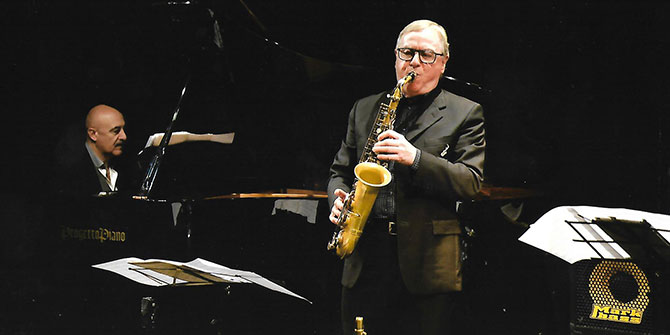Saksafon ve piyanonun büyülü beraberliği festival sahnesinde