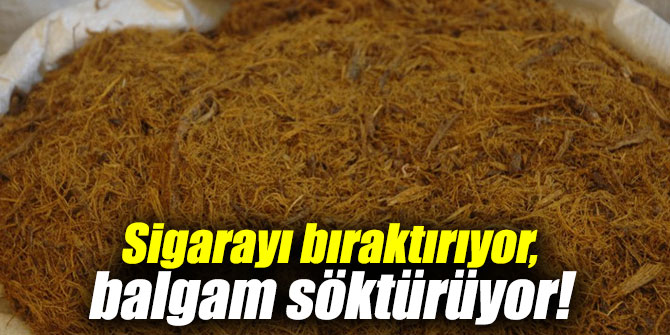 Sigarayı bıraktırıyor, balgam söktürüyor!
