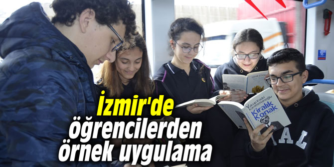 İzmir'de öğrencilerden örnek uygulama