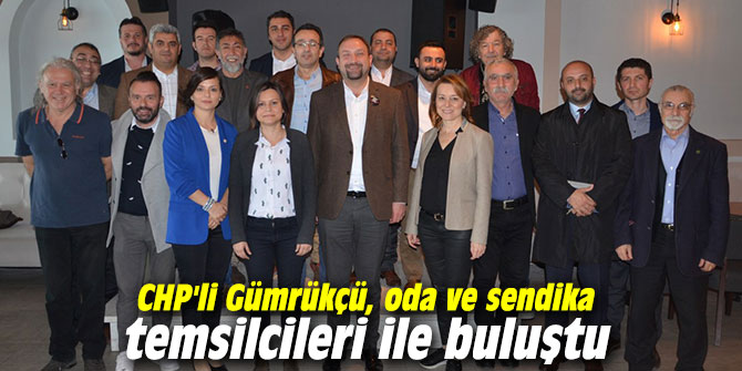 CHP'li Gümrükçü, oda ve sendika temsilcileri ile buluştu