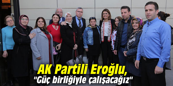 AK Partili Eroğlu, "Güç birliğiyle çalışacağız"