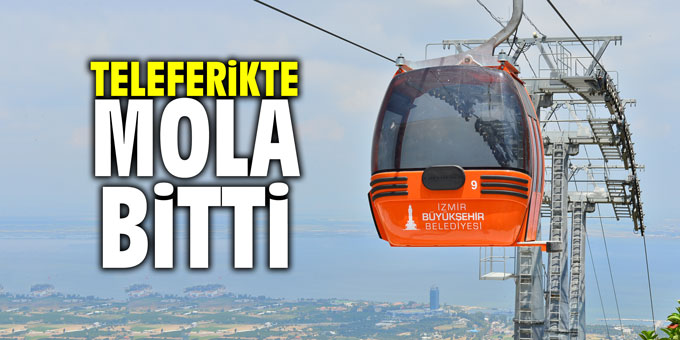 Teleferikte mola bitti