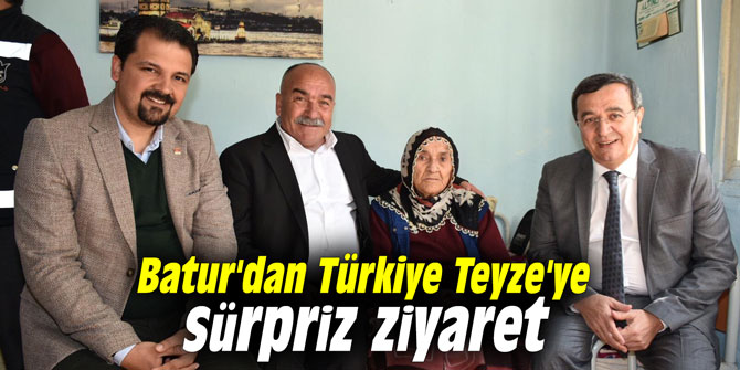 Batur'dan Türkiye Teyze'ye sürpriz ziyaret