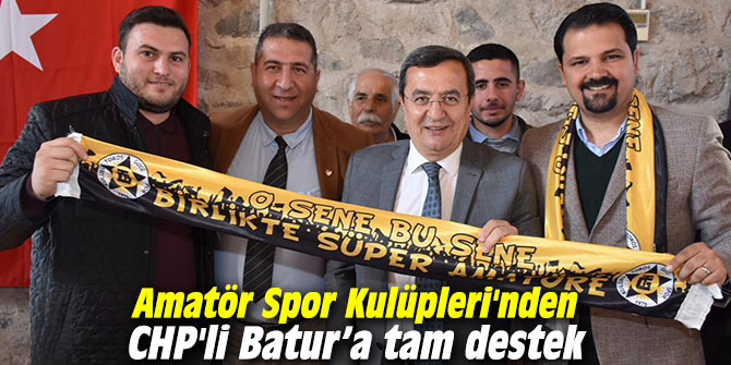 Amatör Spor Kulüpleri'nden CHP'li Batur’a tam destek