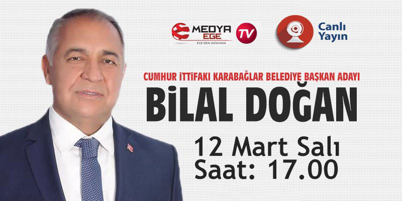 AK Partili Bilal Doğan, Medya Ege TV'nin konuğu olacak