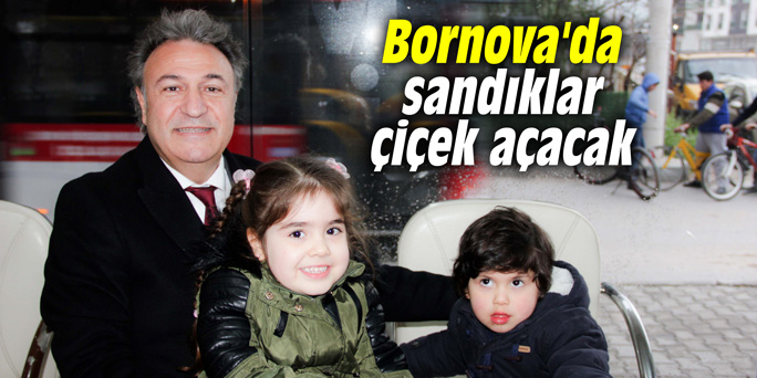Bornova'da sandıklar çiçek açacak