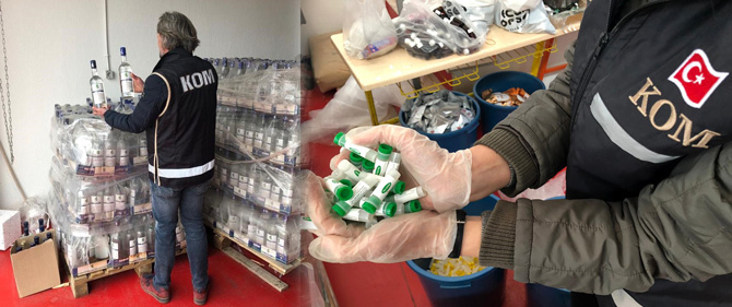 İzmir'de 6 ton etil alkol ele geçirildi