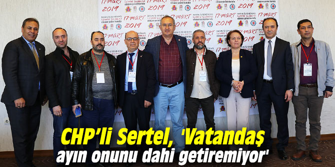 CHP’li Sertel, 'Vatandaş ayın onunu dahi getiremiyor'