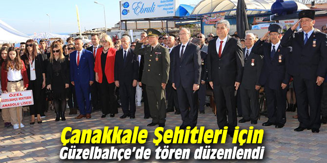 Çanakkale Şehitleri için Güzelbahçe’de tören düzenlendi
