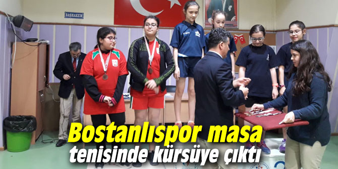 Bostanlıspor masa tenisinde kürsüye çıktı