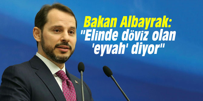 Bakan Albayrak: "Elinde döviz olan 'eyvah' diyor"