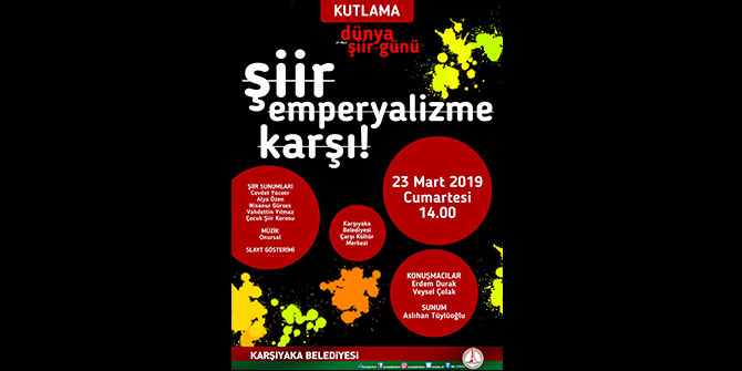 Karşıyaka'da Dünya Şiir Günü kutlama etkinliği düzenlenecek