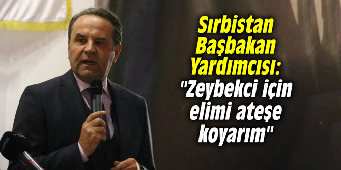 Sırbistan Başbakan Yardımcısı: "Zeybekci için elimi ateşe koyarım"