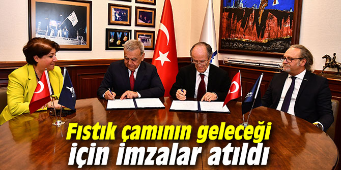 Fıstık çamının geleceği için imzalar atıldı