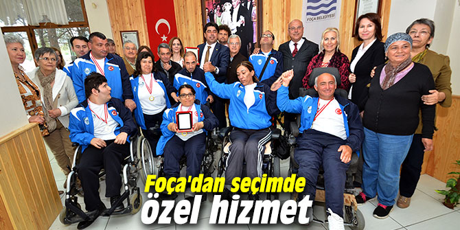 Foça'dan seçimde özel hizmet