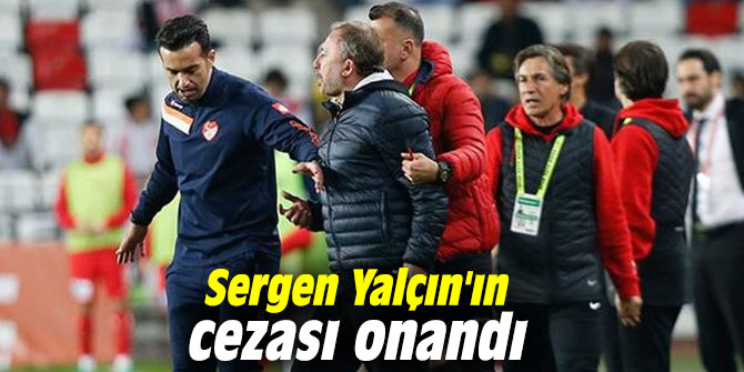 Sergen Yalçın'ın cezası onandı