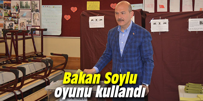 İçişleri Bakanı Süleyman Soylu oyunu kullandı