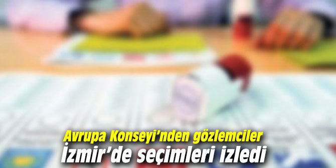 Avrupa Konseyi’nden gözlemciler İzmir’de seçimleri izledi