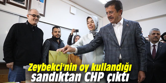 Zeybekci'nin oy kullandığı sandıktan CHP çıktı