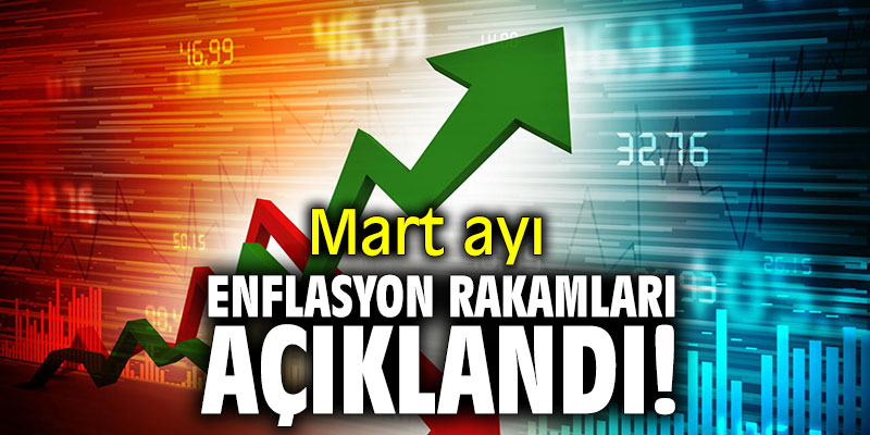 Mart ayı enflasyon rakamları açıklandı.