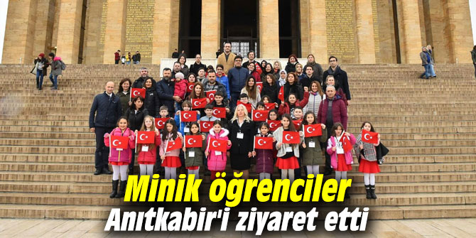 Minik öğrenciler Anıtkabir'i ziyaret etti