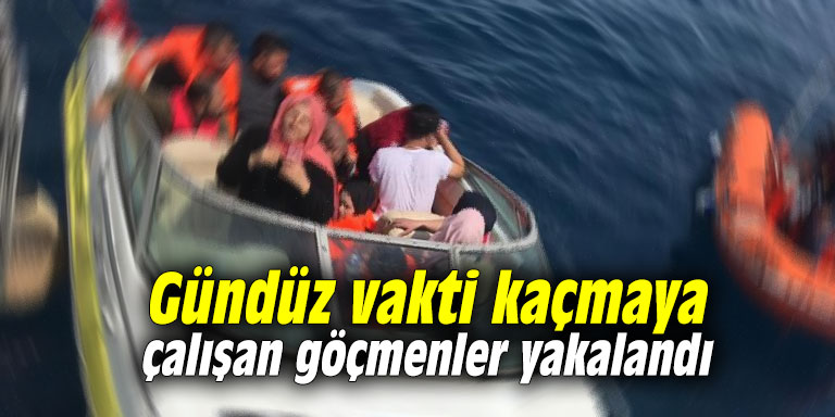 Gündüz vakti kaçmaya çalışan göçmenler yakalandı