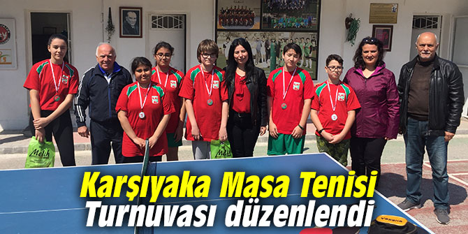 Karşıyaka Masa Tenisi Turnuvası düzenlendi