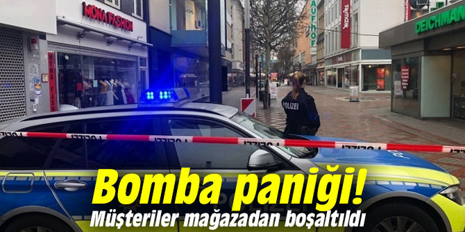Bomba paniği! Müşteriler mağazadan boşaltıldı