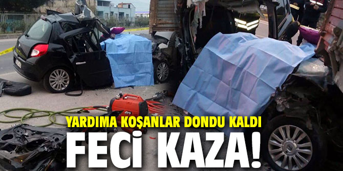 Yardıma koşanlar dondu kaldı! Feci kaza!