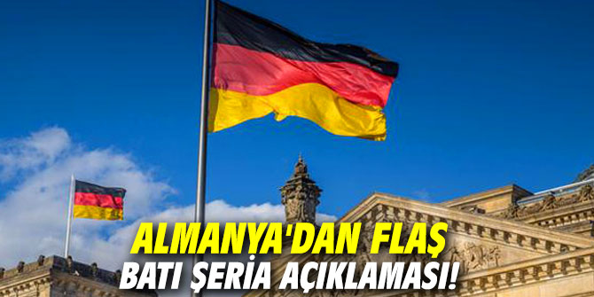 Almanya'dan flaş Batı Şeria açıklaması!