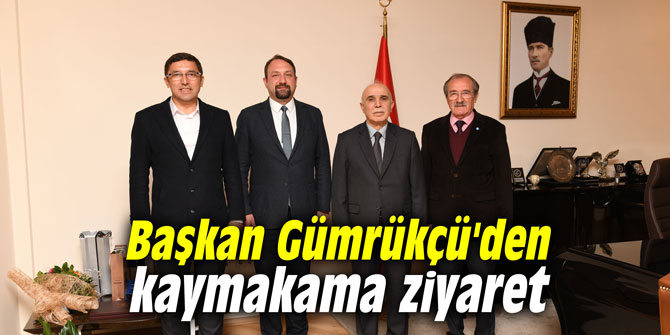 Başkan Gümrükçü'den kaymakama ziyaret