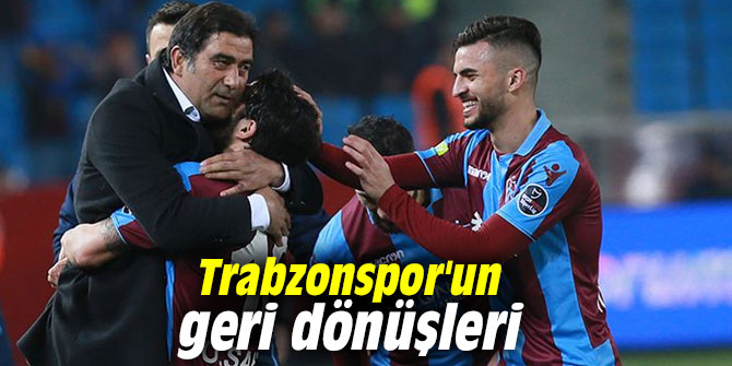 Trabzonspor geriye düştüğü maçlardan 11 puan çıkardı