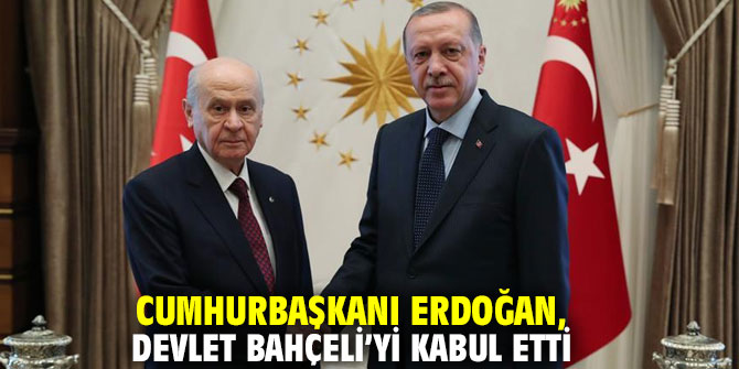 Cumhurbaşkanı Erdoğan, Devlet Bahçeli’yi kabul etti