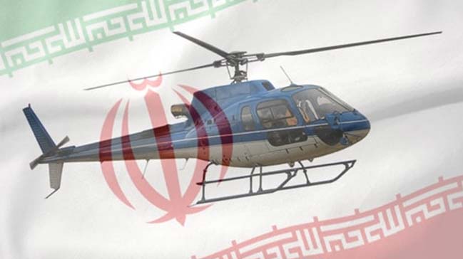 İran’da askeri helikopter düştü