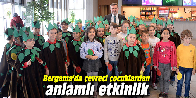 Bergama'da çevreci çocuklardan anlamlı etkinlik