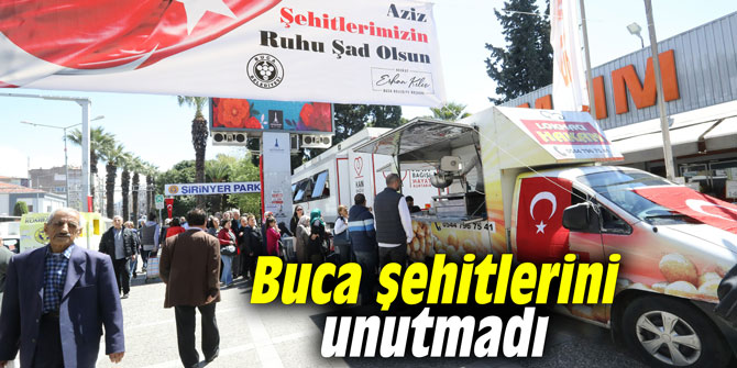 Buca şehitlerini unutmadı