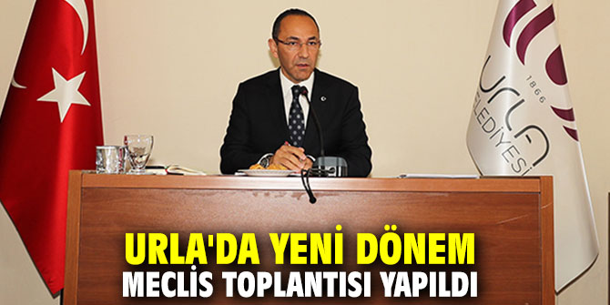 Urla'da meclis toplantısı yapıldı!