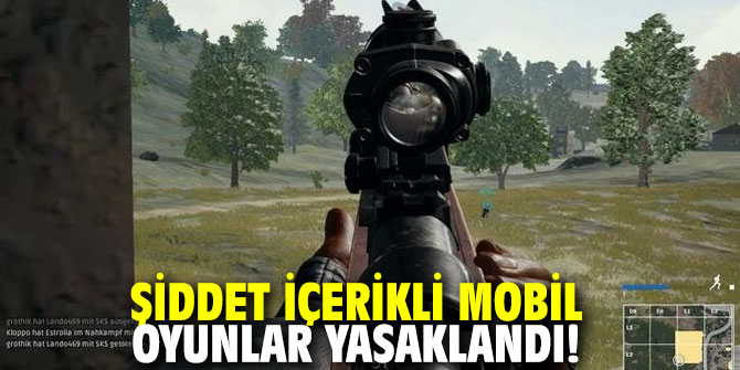 Şiddet içerikli mobil oyunlar yasaklandı!