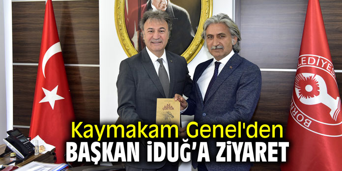 Kaymakam Genel'den Başkan İduğ'a ziyaret