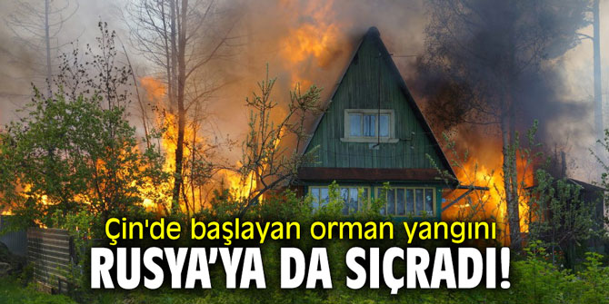 Çin'de başlayan orman yangını Rusya'ya sıçradı