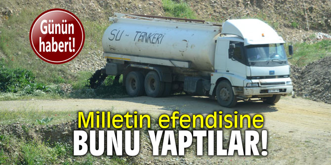 Milletin efendisine bunu yaptılar