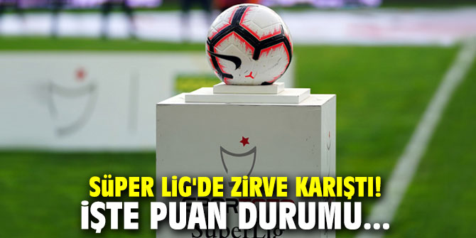 Süper Lig'de zirve karıştı! İşte puan durumu...