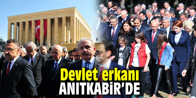 Devlet erkanı Anıtkabir'de!